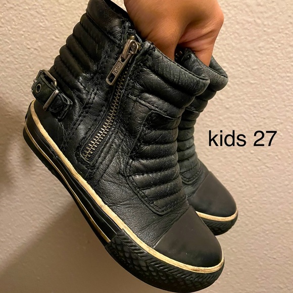 ASH KIDS BOOTS LEATHER（parent-child/sibling outfits ）us6/us12c - Picture 1 of 7